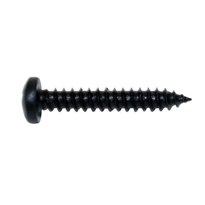 Sheet Metal Trim Screw Phillips Pan Head Color: Black Screw Size: 8 x 3/4”