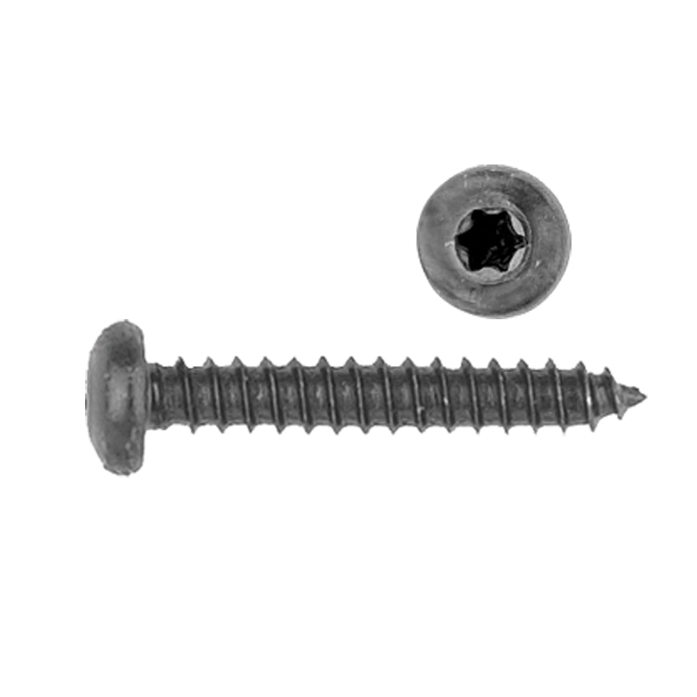 Trim Screw Metric Torx® - Pan Head Color: Chrome Head Diam: 8mm Screw Size: 4.2-1.41 x 25mm