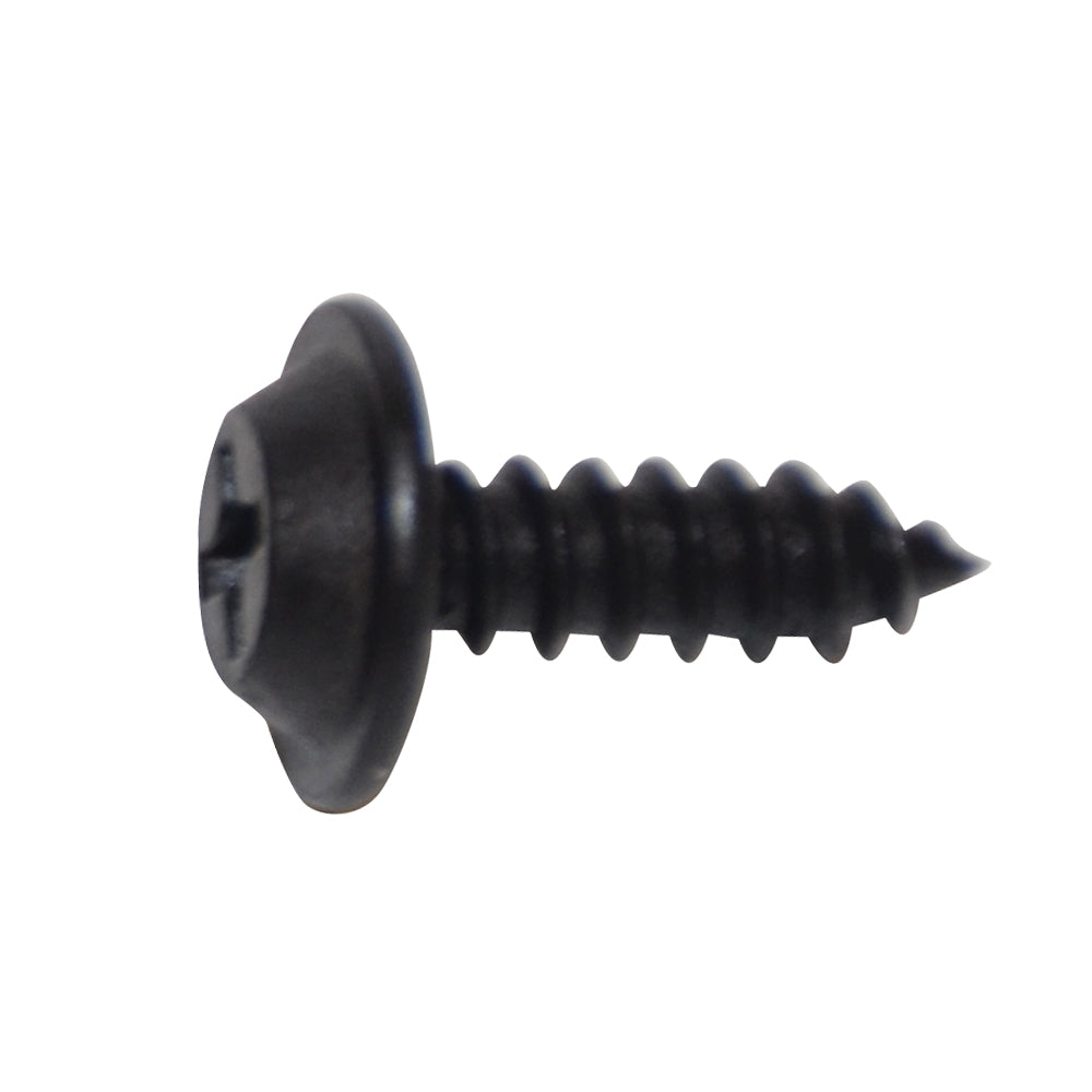 Trim Screws Phillips Flat Top Washer Head Color: Black Screw Size: 8 x 1/2”