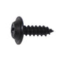 Black Phillips Flat Top Washer Head Trim Screw | Screw Size: 8 x 1/2" | OD Washer: 13/32" | GM / Ford | OEM# 11505104, 56902-S2