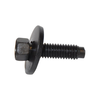 Metric Dog Point Body Bolt Indented Hex Head Loose Washer Color: Black Head Diam: 8mm Screw Size: 6-1.0 x 22mm