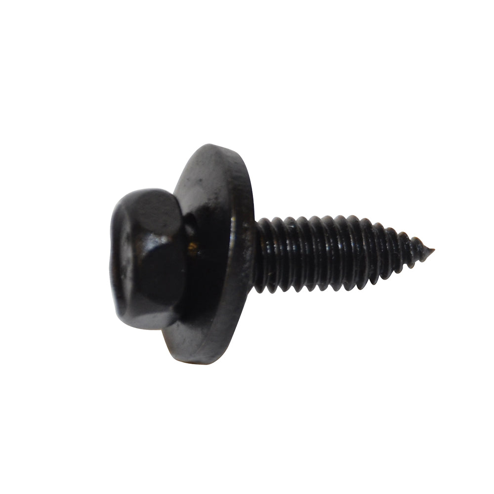 CA Body Bolt Indented Hex Head Loose Washer Metric Color: Black Head Diam: 10mm Screw Size: 6-1.0 x 20mm