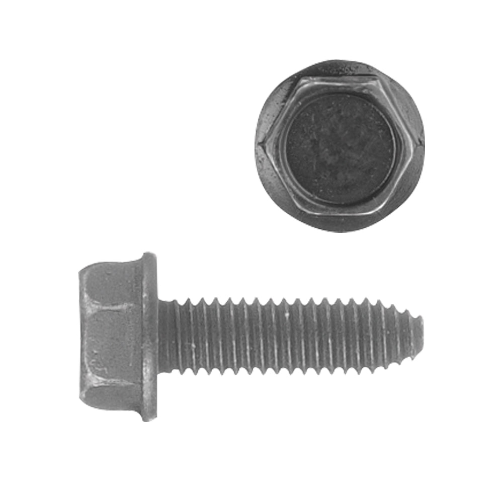CA Body Bolt Indented Hex Head Loose Washer Metric Color: Black Head Diam: 10mm Screw Size: 6-1.0 x 20mm