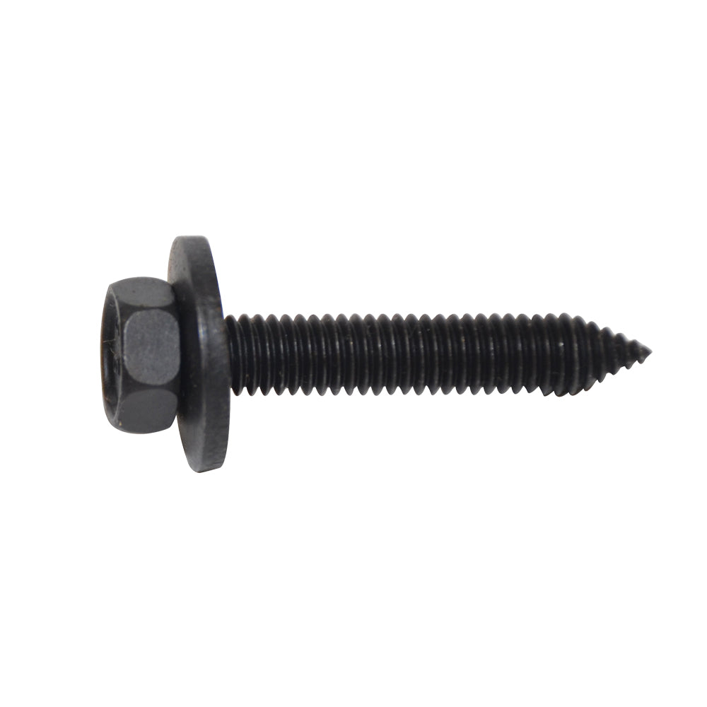 CA Body Bolt Indented Hex Head Loose Washer Metric Color: Black Head Diam: 10mm Screw Size: 6-1.0 x 35mm