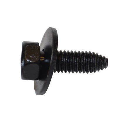 Metric Black Indented Hex Head CA Body Bolt w/Loose Washer | Screw Size: 8-1.25 x 25mm | Head Size: 13mm | OD Washer: 24mm | GM | OEM# 11503619, 11501102