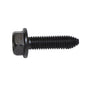 Metric Black Indented Flange Hex Head CA Point Bolt | Screw Size: 8-1.25 x 30mm | Head Size: 13mm | OD Washer: 17mm | GM | OEM# 11500971, 11504492, 11515619