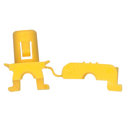 Yellow Nylon Door Lock Prop Clips | Rod Diam: 10-24 | Hole Size: 8mm | Ford / GM | OEM# F65Z-1521952-AA, F7DZ-7421952-A, 16629990, 16675980