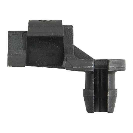 Black Nylon Hood Prop Clips | Type: Left Side | Rod Diam: 5/32" | Hole Size: 17/64" | AMC / Chrysler / Ford / GM | OEM# 4003673, 2945109, 4658677, N804344S, D2VZ-652195A, 9815325, 16607593