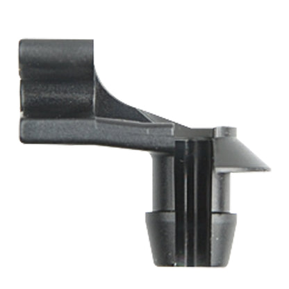 Black Nylon Door Lock Prop Clips | Type: Left Side | Rod Diam: 5/32" | Hole Size: 15/64"