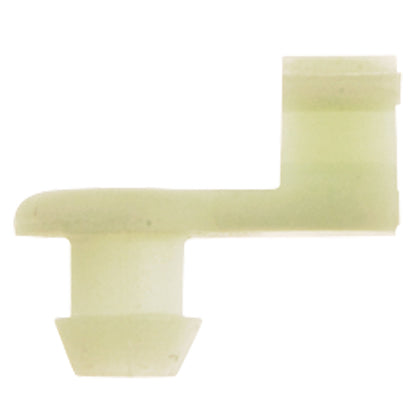 Natural Nylon Door Lock Prop Clips | Type: Right Side | Rod Diam: 5/32" | Hole Size: 15/64"