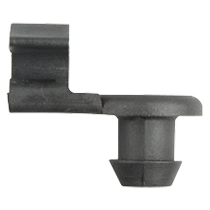 Black Nylon Door Lock Prop Clips | Type: Left Side | Rod Diam: 5/32" | Hole Size: 15/64"