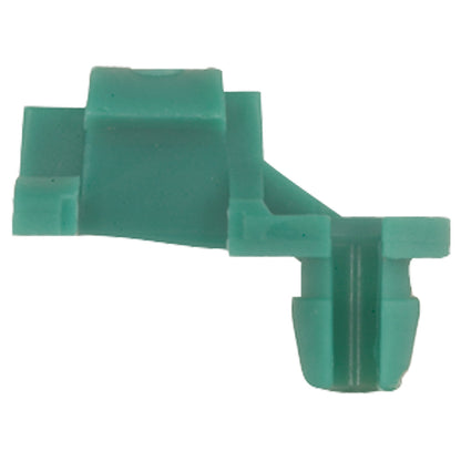 Green Nylon Tailgate Rod Clips | Type: Left Side | Rod Diam: 5/32" | Hole Size: 15/64"