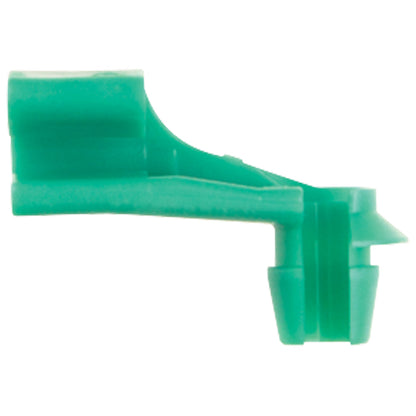Green Nylon Tailgate Rod Clips | Type: Left Side | Rod Diam: 5/32" | Hole Size: 15/64"