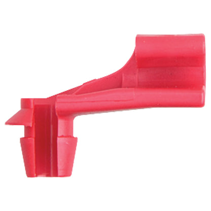 Red Nylon Door Lock Prop Clips | Type: Right Side | Rod Diam: 5/32" | Hole Size: 15/64"