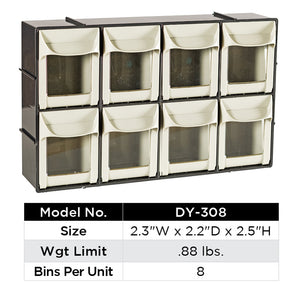 Flip-Out Storage Bins (8 bins)