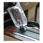 7"x 6" Clear PE Double Elastic Band Gearshift Covers | Fits: Most Passenger & Light Trucks