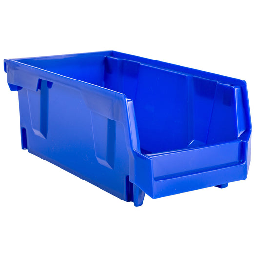 Heavy-Duty Individual Plastic Hanging Bin Storage Solution | Style: Stackable & Wall-Mountable (Riser Legs Included)