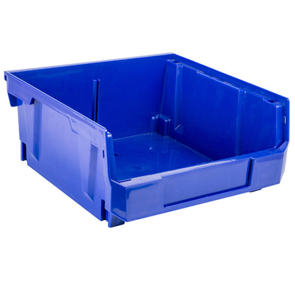 Heavy-Duty Individual Plastic Hanging Bin Storage Solution | Style: Stackable & Wall-Mountable (Riser Legs Included)