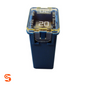 Blue 20 amp J-case cartridge fuse with transparent top and white 20 marking
