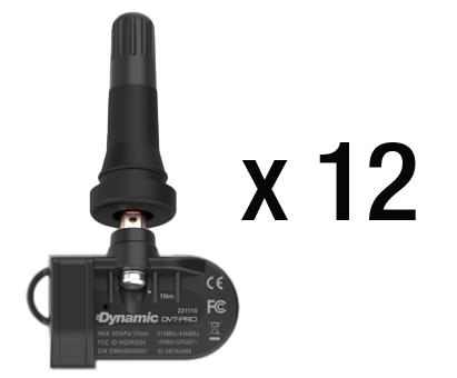 DVT-PRO | Dynamic TPMS Sensor With Dual Valve Technology (Programmable Tire Pressure Monitoring System Sensor) | Multi-Frequencies 315/433 MHz