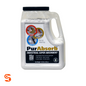 PurAbsorb industrial super absorbent powder in a clear plastic handled jar with black cap