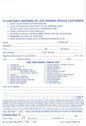 Early Bird Vehicle Service Envelope Forms | Qty: Box of 100