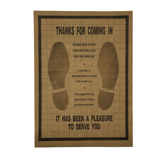 16” x 22” Disposable Paper Floor Mats | Qty: Box of 500