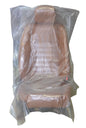Size: 31.5” W x 52” L  Clear PE Plastic Value Disposable Seat Covers | Thickness: 0.6 Mil | | Qty: Roll of 500