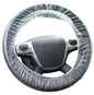 5” x 20” Clear PE Plastic Double Elastic Band Steering Wheel Covers
