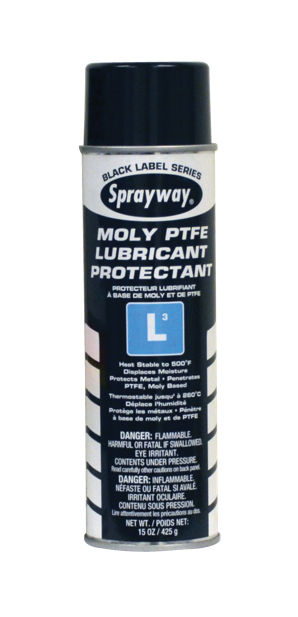 Sprayway Moly PTFE Lubricant Protectant | Net Wt: 15 oz
