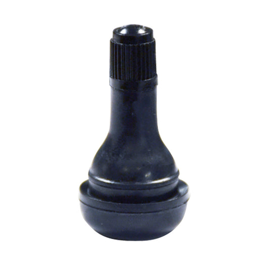 EDPM Rubber Tubeless Snap-In Valves | Hole Size: 0.625" | Height: 1.25" | MCIP: 65 PSI | MRT: 0.156" | Qty: Box of 50