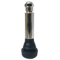 Tubeless Snap-in Valve w/Chrome Sleeve & Cap | Height: 1.25