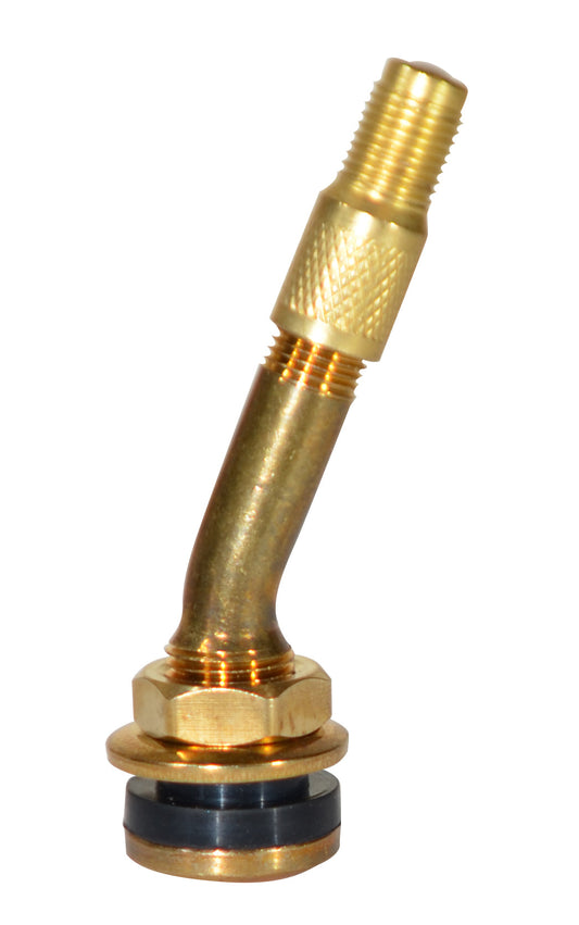 Brass Chrome Custom Ford Truck Valve | Angle: 13° | Height: 2.25" | Hole Size: .453" | Qty: 10