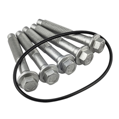 Ford Transit Steel Serrated Wheel Bearing Mount Hub Bolt Pack w/O-Ring | Grade: 10.9 | Thread: M12 - Fine | Length: 88mm | Hex: 15mm | Includes: 5 x Bolts & 1 x O-Ring
