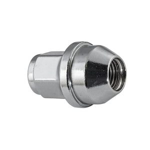 Chrome Dometop Cap Lug Nut Length: 38.55mm Thread: M14-1.50 Hex: 21mm