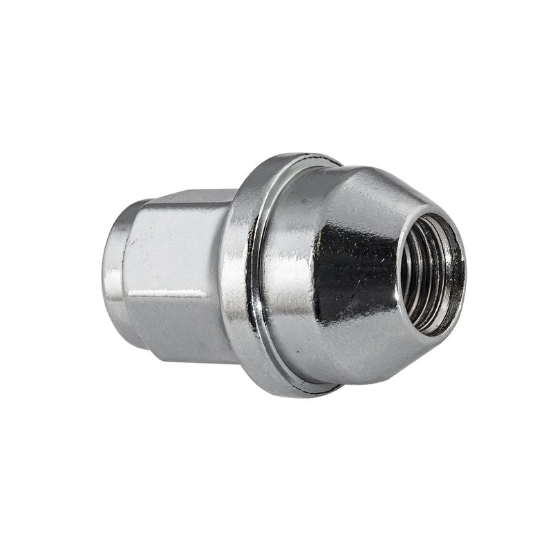 Chrome Dometop Cap Lug Nut Length: 38.55mm Thread: M14-1.50 Hex: 21mm