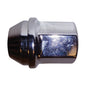 Steel Wheel Lug Nut | Style: Acorn Dometop Cap | Thread: M14x1.50 | Length: 38.5mm | Hex: 22mm | Finish: Chrome Plated