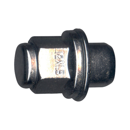 Steel Mag Wheel Lug Nut | Style: Extended Thread Dometop Cap | Thread: M12x1.50 | Hex: 21mm | Finish: Chrome Plated