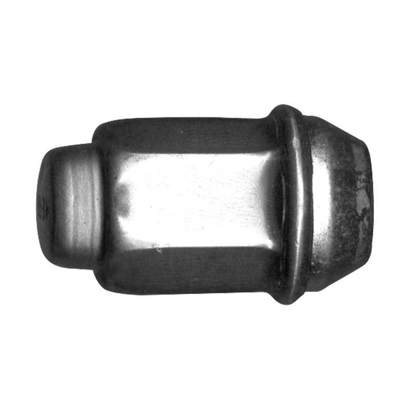 Steel Wheel Lug Nut | Style: Acorn Dometop Cap | Thread: M12x1.50 | Hex: 19mm | Finish: Stainless Steel