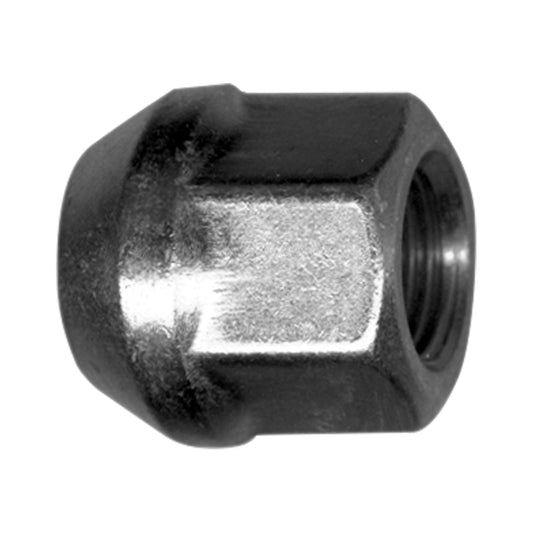 Steel Wheel Lug Nut | Style: Acorn Bulge Open End | Thread: 1/2"-20 | Length: 29/32" | Hex: 3/4" | Finish: Zinc Plated
