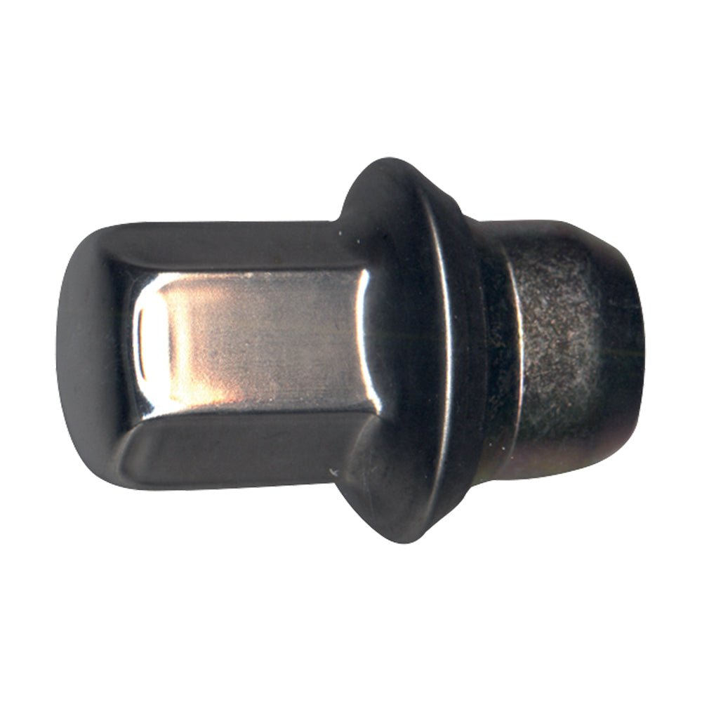 Chrome Flattop Cap Lug Nut Length: 43.1mm Thread: M12-1.50 Hex: 19mm