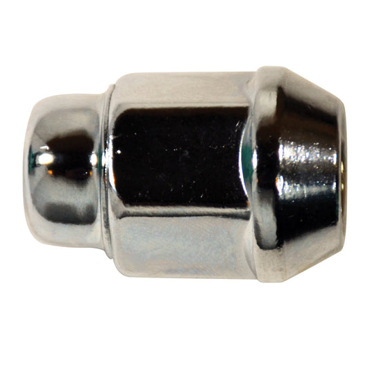 Steel Wheel Lug Nut | Style: Acorn Bulge Dometop Cap | Thread: M12x1.50 | Length: 35mm | Finish: Chrome Plated