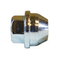 Steel Wheel Lug Nut | Style: Acorn Flattop Cap | Thread: M14x2.00 | Length: 36.56mm | Hex: 21mm | Finish: Chrome Plated