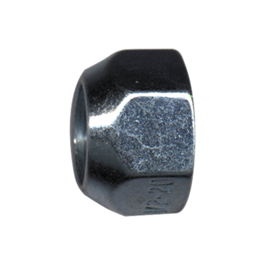 Steel Wheel Lug Nut | Style: Acorn Open End | Thread: 1/2"-20 | Length: 9/16" | Hex: 3/4" | Finish: Zinc Plated