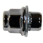 Steel Mag Wheel Lug Nut | Style: Extended Thread Dometop Cap | Thread: M12x1.25 | Length: 38.6mm | Hex: 21mm | Finish: Chrome Plated