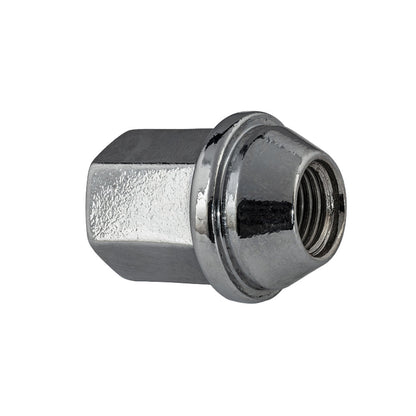 Steel Wheel Lug Nut | Style: Acorn Flattop Cap | Thread: M14x1.50 | Hex: 22mm | Finish: Chrome Plated