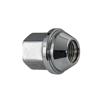 Steel Wheel Lug Nut | Style: Acorn Flattop Cap | Thread: M14x1.50 | Hex: 22mm | Finish: Chrome Plated