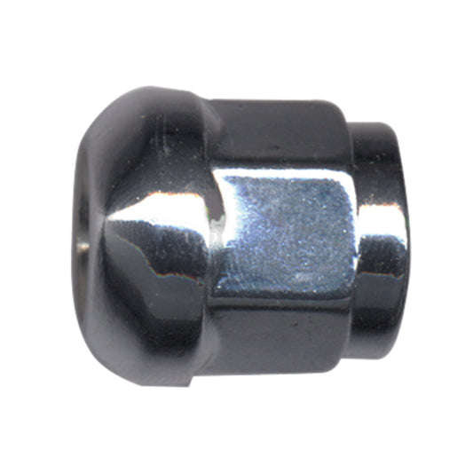 Steel Wheel Lug Nut | Style: Ball Seat Bulge Dometop Cap | Thread: M12x1.50 | Hex: 19mm | Finish: Chrome Plated