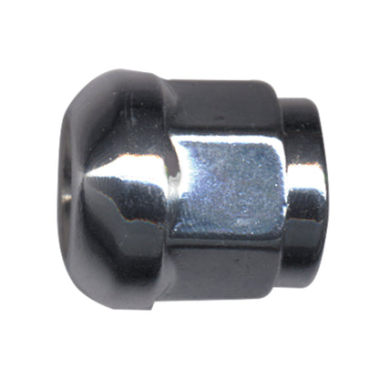 Steel Wheel Lug Nut | Style: Ball Seat Bulge Dometop Cap | Thread: M12x1.50 | Hex: 19mm | Finish: Chrome Plated