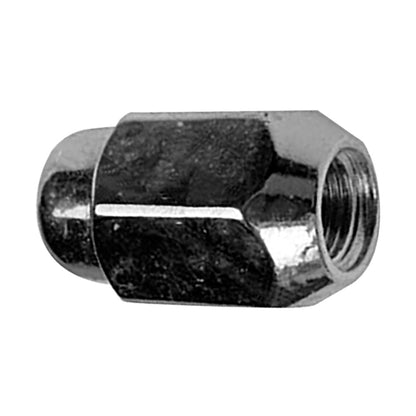 Steel Wheel Lug Nut | Style: Acorn Dometop Cap | Thread: M12x1.25 | Hex: 21mm | Finish: Chrome Plated